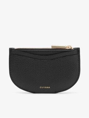 Cuyana - Cardholder - Black Pebbled Leather